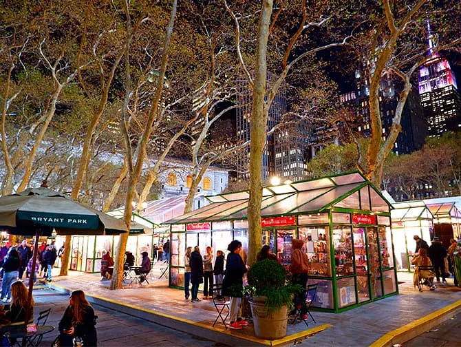 Kerstmarkten in New York - Bryant Park Kerstmarkt