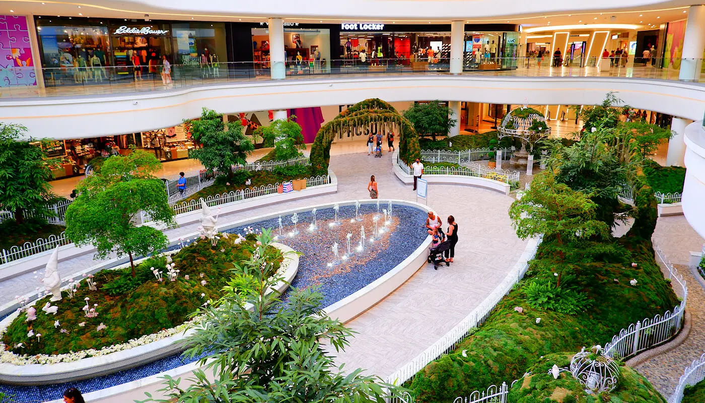 American Dream Mall bij New York - Binnentuin