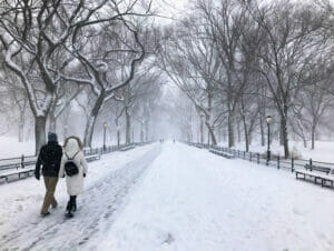Sneeuw in New York