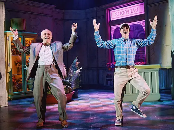 Little Shop of Horrors op Broadway Tickets - Seymour en Mr Mushnik