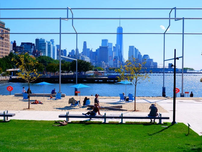 Gansevoort Peninsula in New York Park