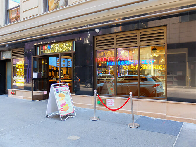 Ontbijt in New York - USA Brooklyn Delicatessen