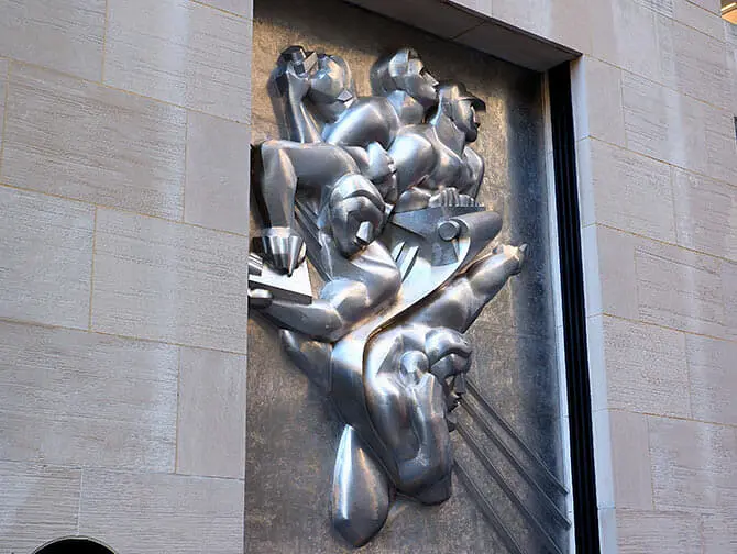 Rockefeller Center Tour - kunst buiten