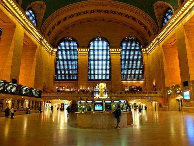 Avondtour in New York Times Square Grand Central Terminal