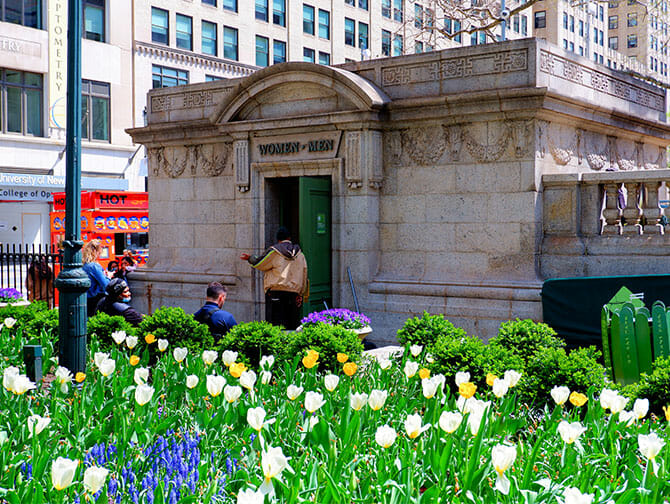 Openbare WC's in New York - Parken