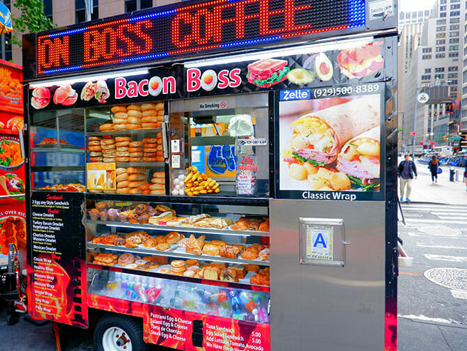 Ontbijt in New York - street food