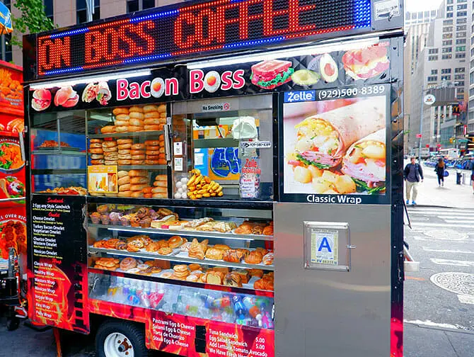 Ontbijt in New York - street food