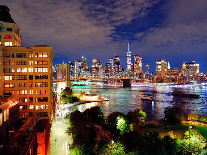 Wandelroutes in New York - Avondroute Brooklyn & Chinatown