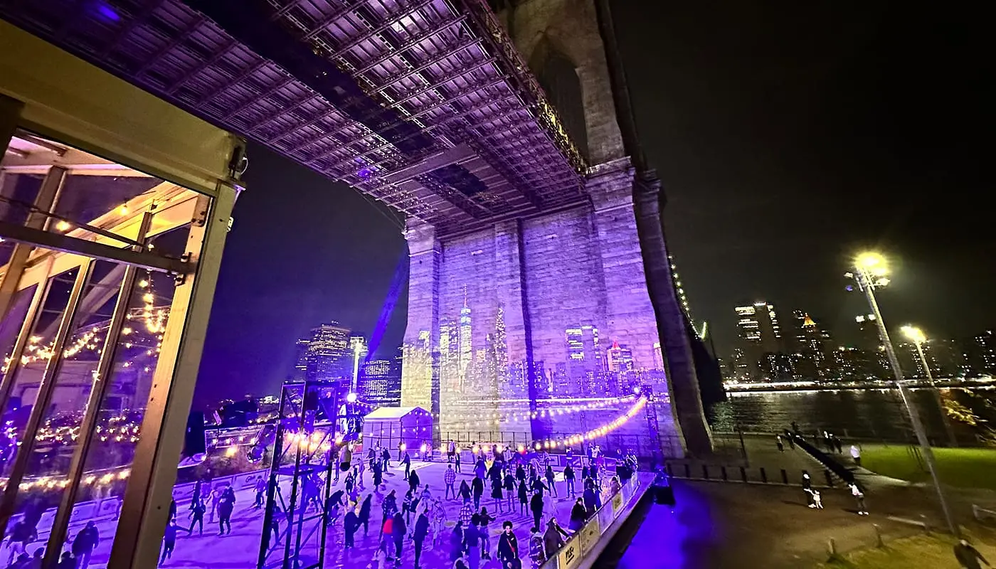 Schaatsen in New York - Brooklyn Bridge Park