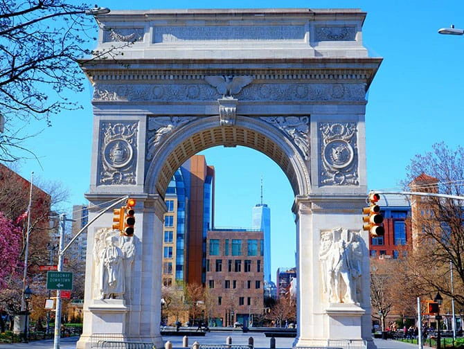 Fietsen in New York met Nederlandse gids - Washington Square Park