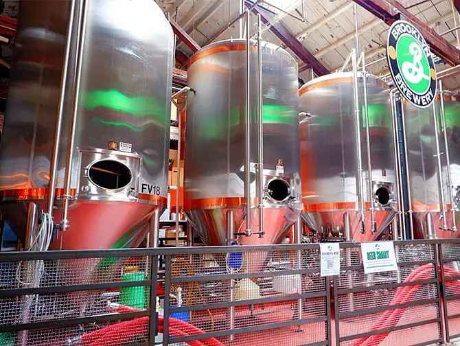 Brouwerijen in New York Brooklyn Brewery binnen