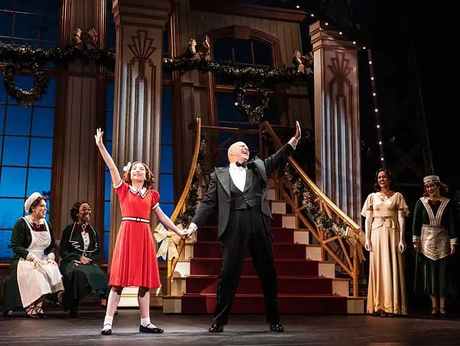 Annie de Musical in New York - Annie en Warbucks