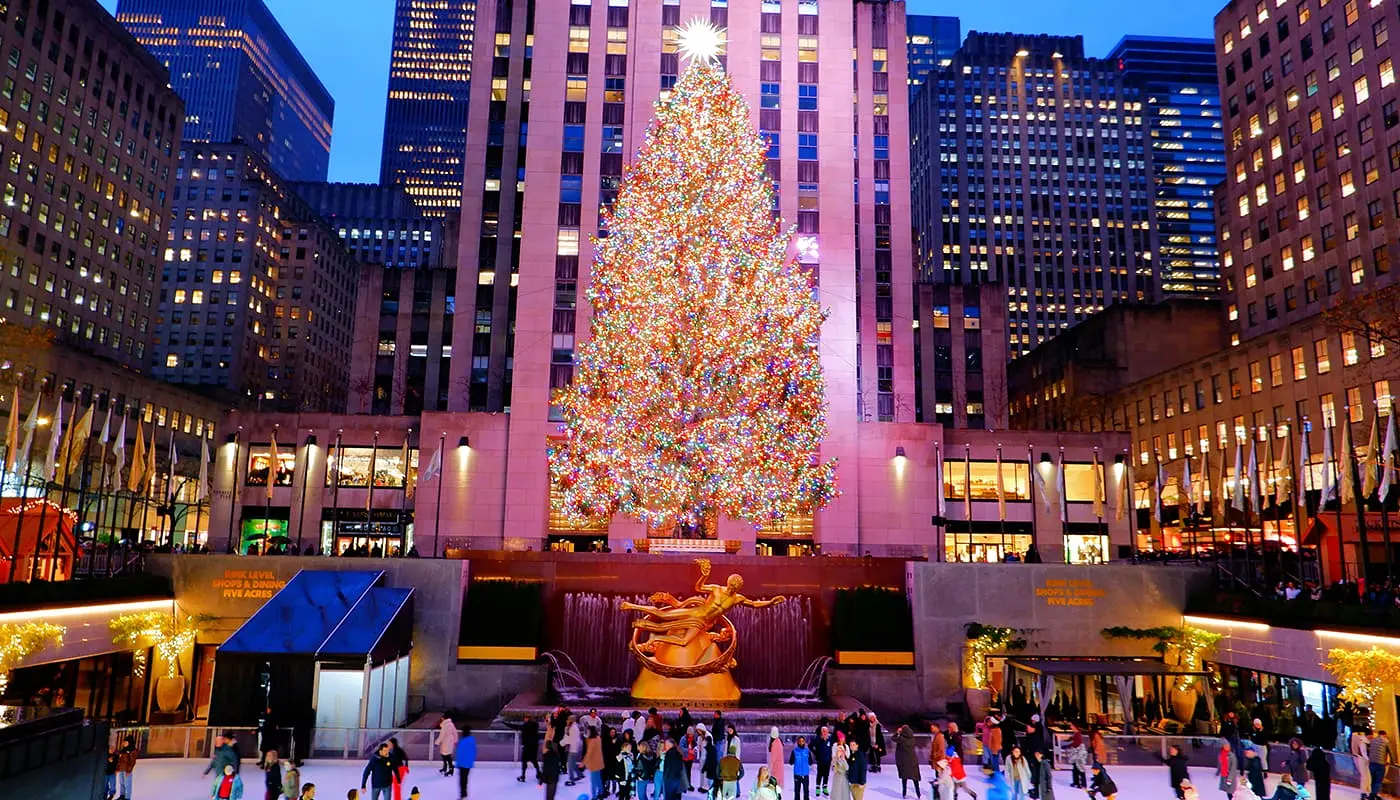 Kerst dagplanning voor New York - Rockefeller Center Christmas Tree