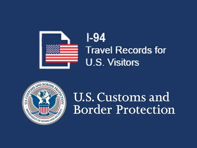 I 94 Formulier voor de United States