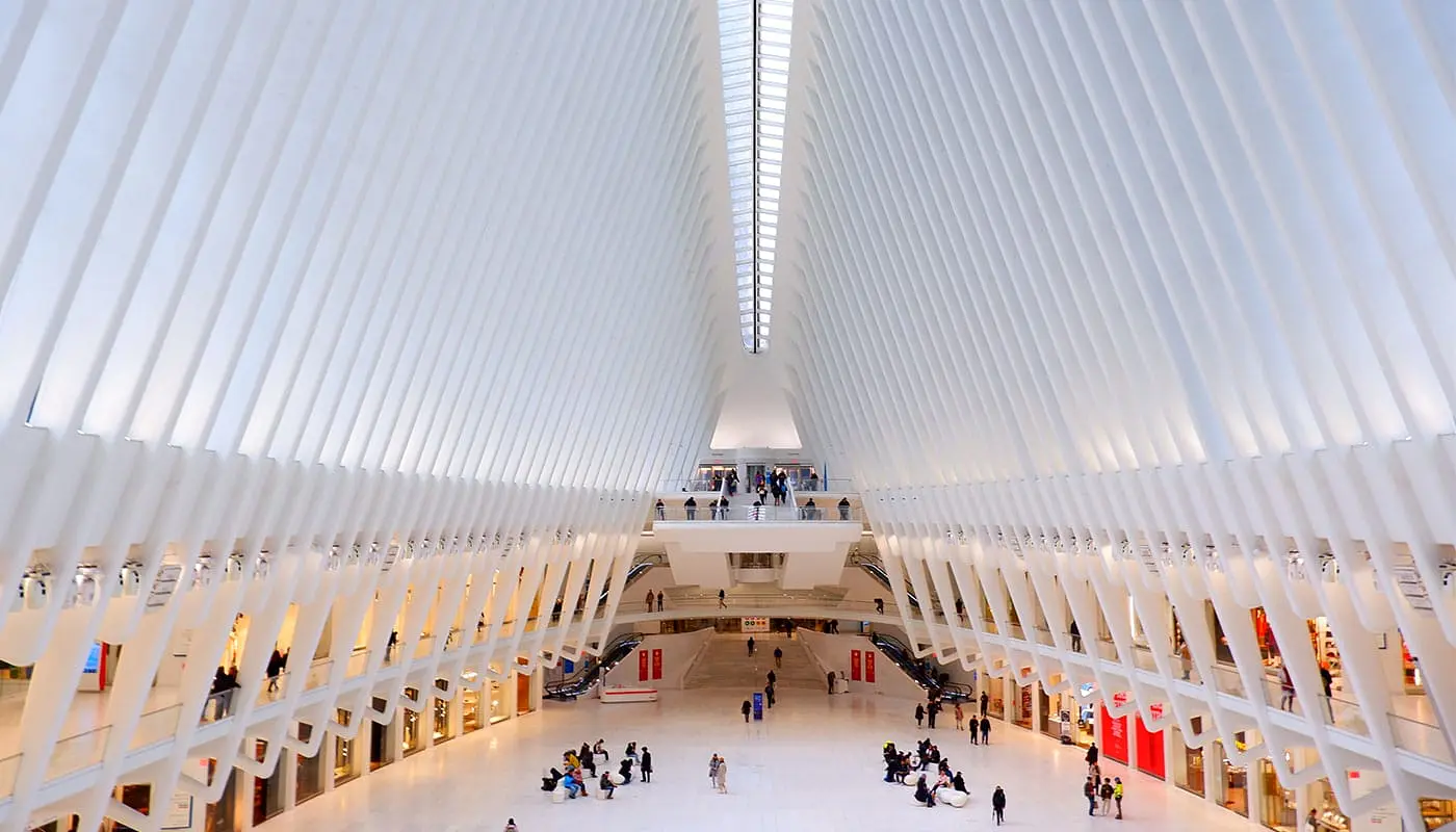 Oculus in New York - binnenkant