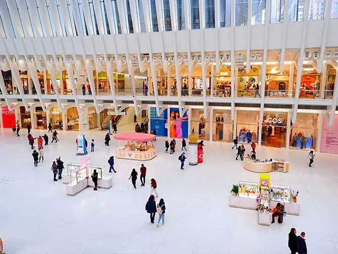 Oculus in New York Westfield - World Trade Center Mall