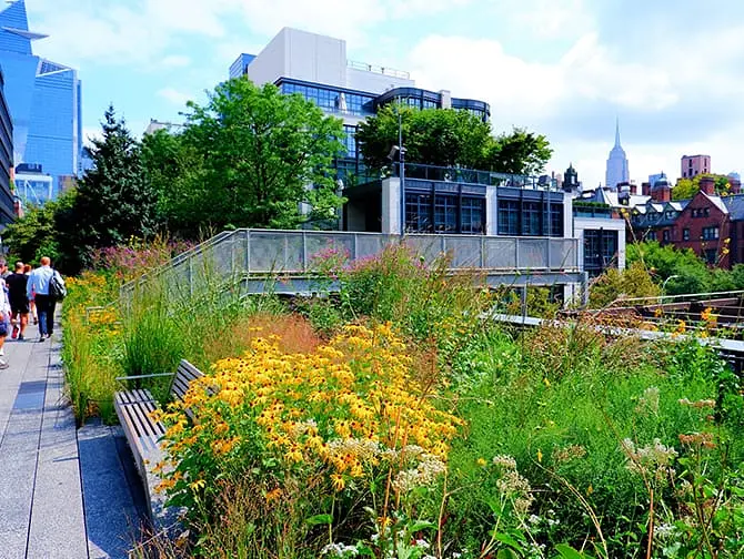 De High Line in New York - Uitzichten