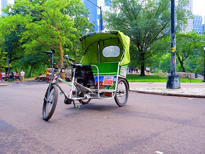 Pedicab Tour in Central Park