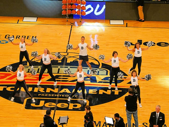 College Basketball in New York - Cheerleaders