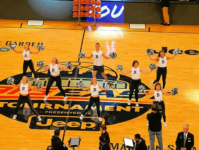 College Basketball in New York - Cheerleaders