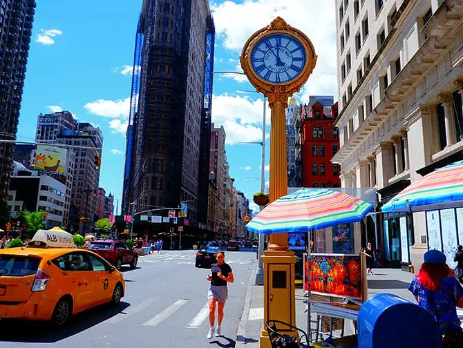 Time Difference London – New York Clock