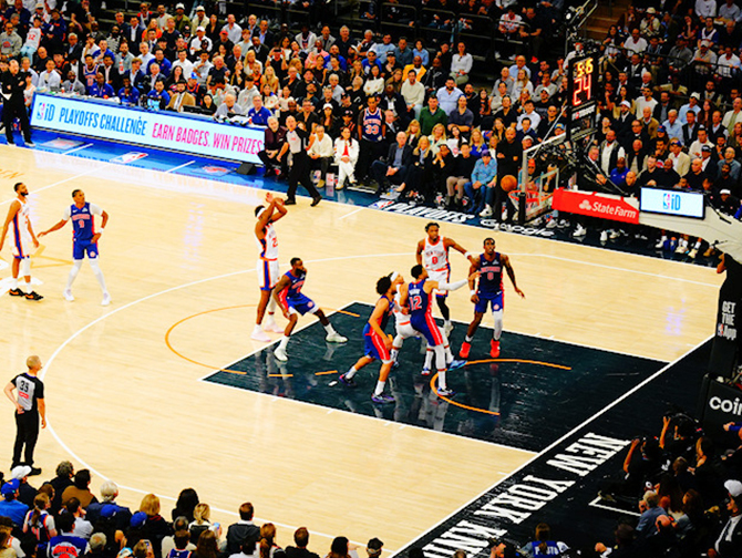 New York Knicks Tickets - Spelers op het veld