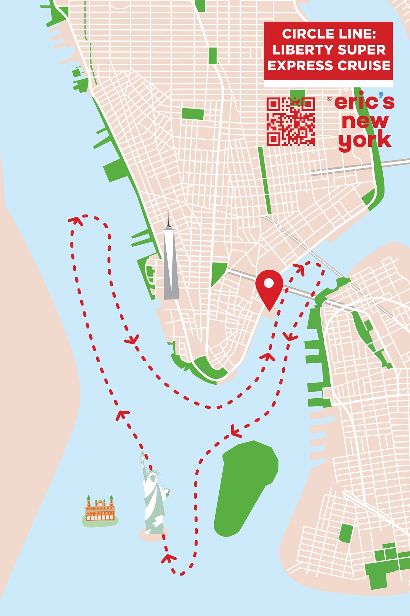 Circle Line Liberty Super Express Cruise Route