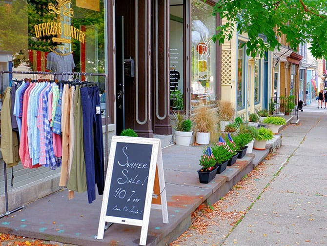 Small town America: dagtocht naar Cold Spring bij New York - Vintage winkels