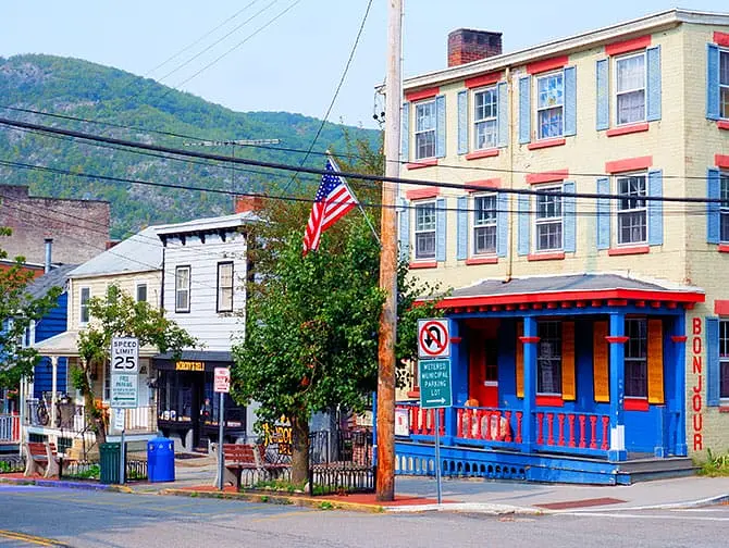 Small town America dagtocht naar Cold Spring bij New York