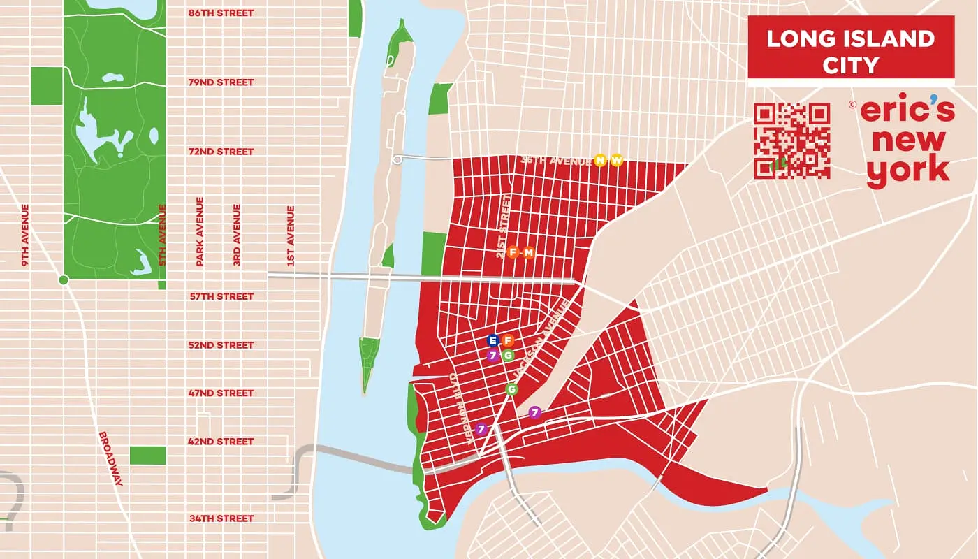 Hotels in Long Island City - Long Island City kaart
