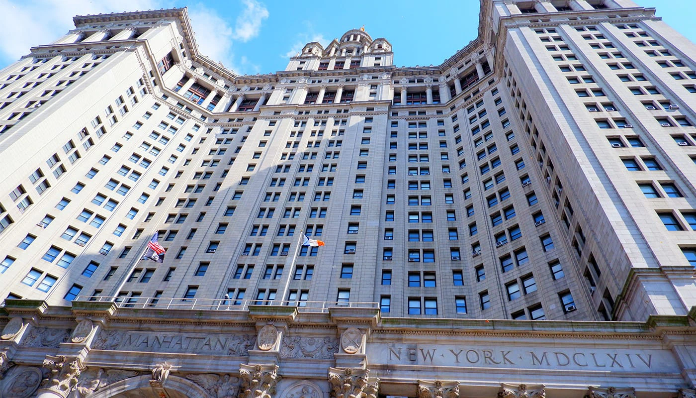 Municipal Building gratis observatiedek in New York - David N Dinkins Manhattan Municipal Building