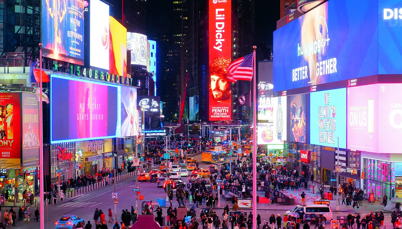 4 Dagen New York Dagplanning - Verken Times Square op de eerste avond in New York