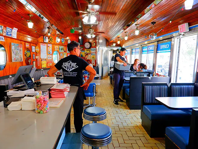 Diners in New York - Square Diner in TriBeCa