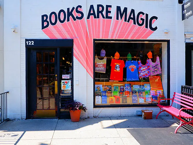 Boekwinkels in New York - Books are Magic