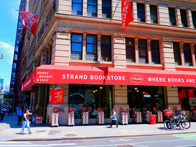 Boekwinkels in New York - The Strand Bookstore