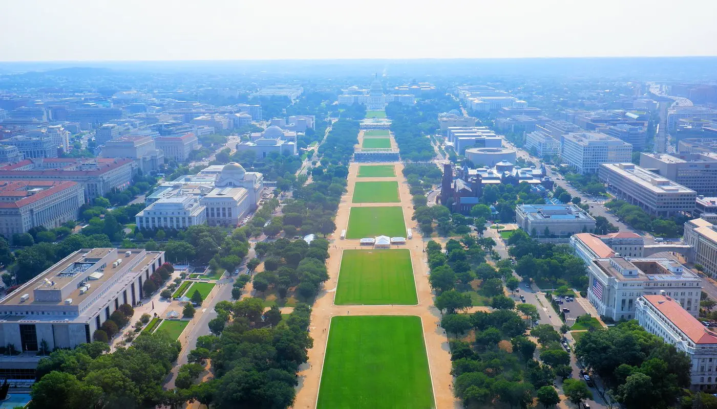 Hoe bezoek je Washington D.C. vanuit New York - Mall