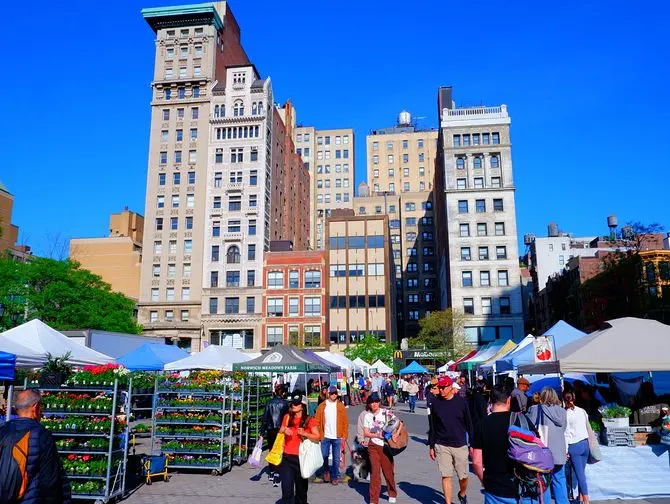 Union Square in New York - Lokaal winkelen