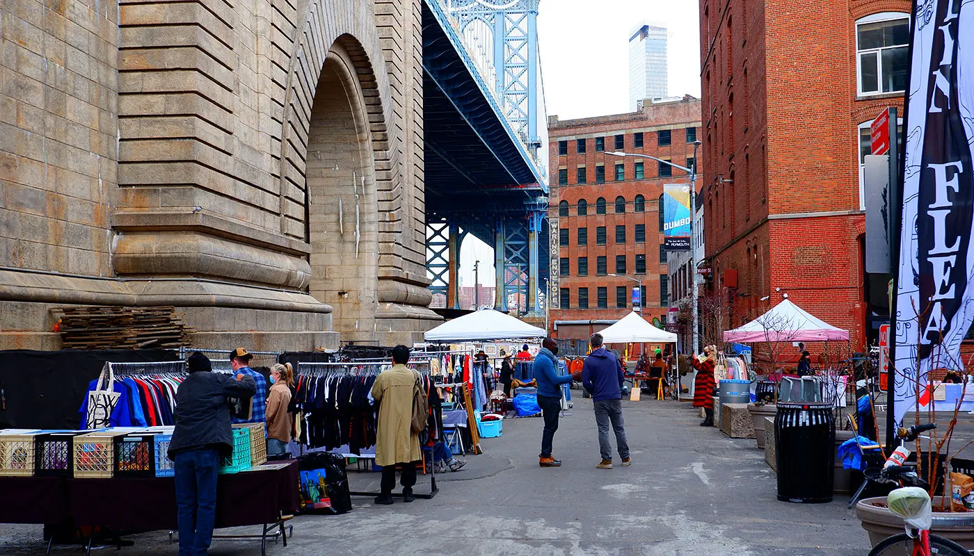 Wandelroute DUMBO - Brooklyn Bridge in New York