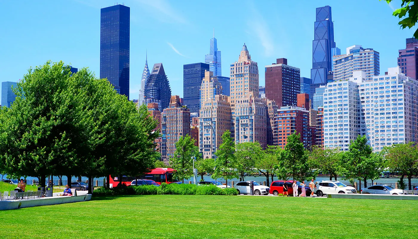 Wandelroute Roosevelt Island in New York - Verken Roosevelt Island