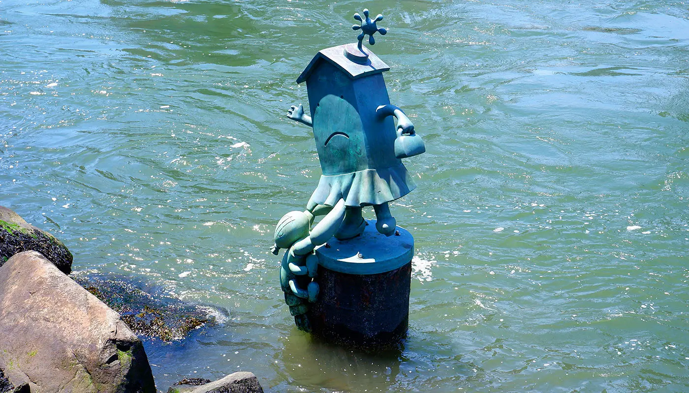 Wandelroute Roosevelt Island in New York - Impressie van de wandelroute