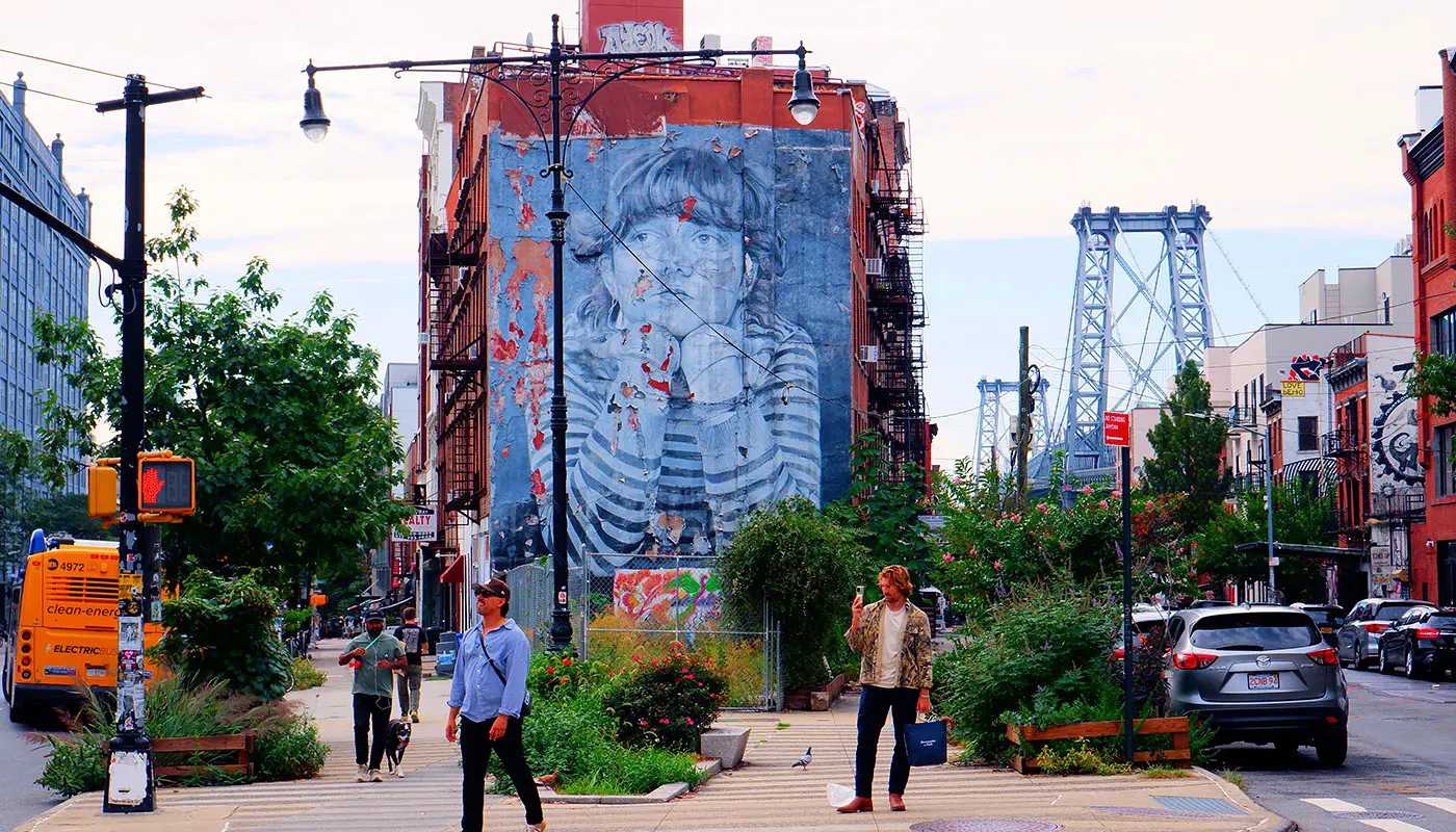 Wandelroute Williamsburg - Greenpoint in New York - Glimp van de wandelroute