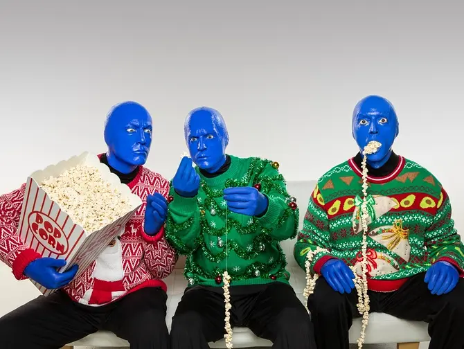 Blue Man Group in New York tickets A New Holiday Surprise - Blue Man Group kerstshow